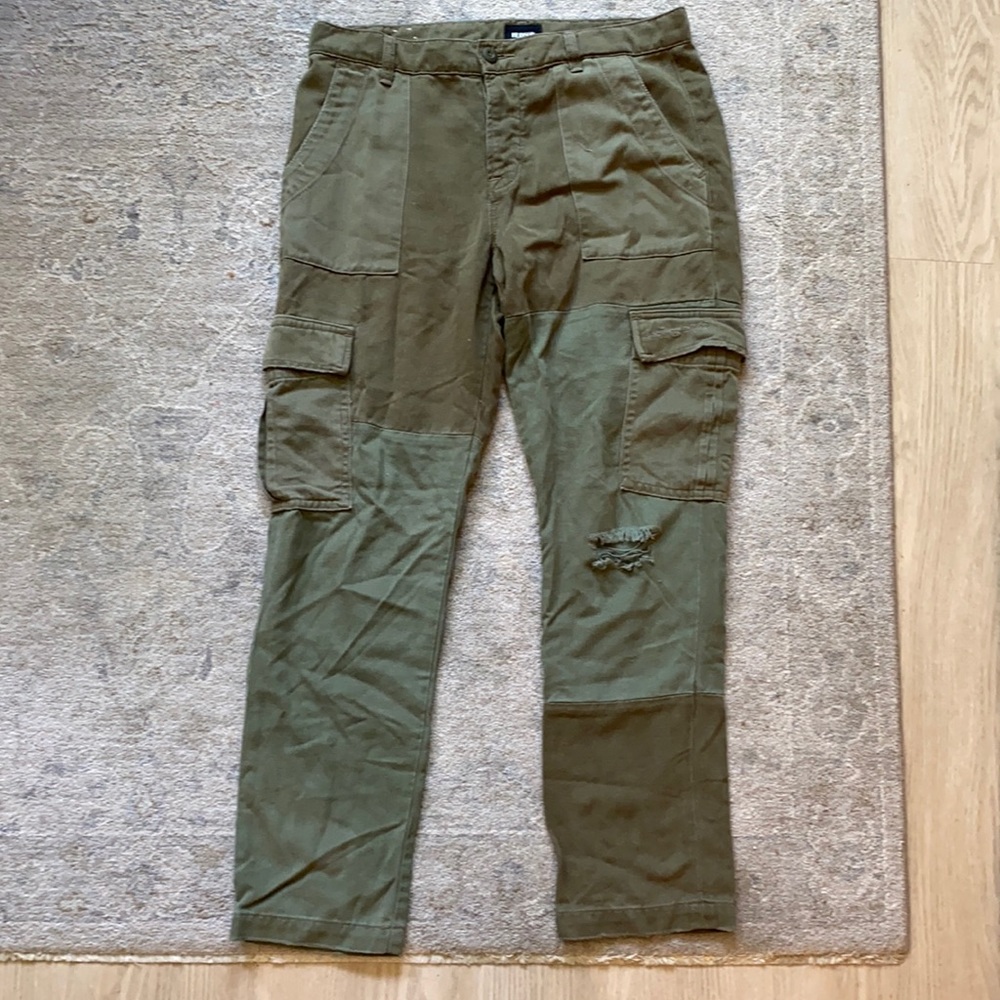 Hudson 100% tencel utility jeans, worn once a s super soft. Oversized fit.